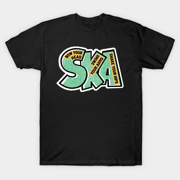 jamaica ska yellow green black T-Shirt by Jomi